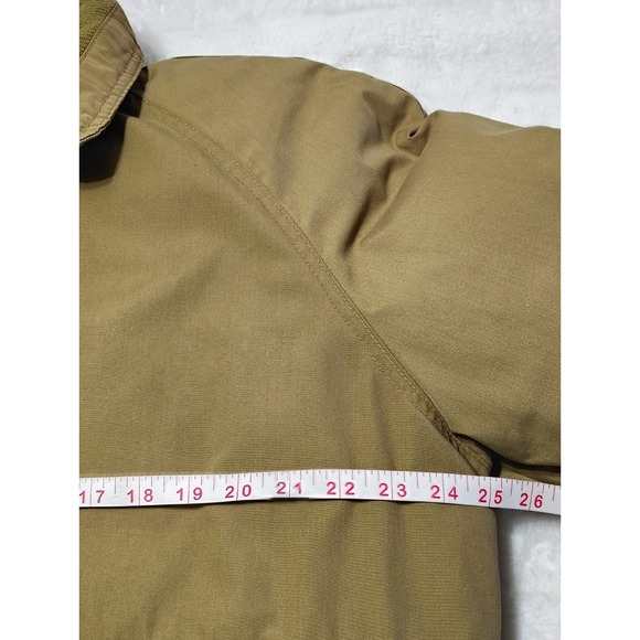 Vintage 70's 80's Cabela's Northern Goose Down Puffer Bomber Jacket Sz L Pockets - Picture 3 of 8
